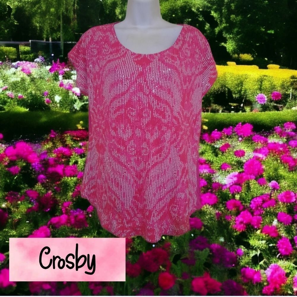 Crosby pink sequins tee